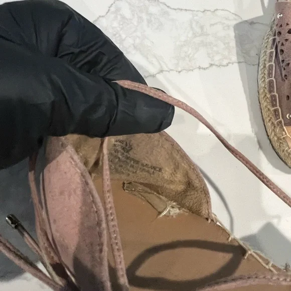 Blowfish Pink Espadrille Sandals with Cutout Design women’s 8.5 - Picture 4 of 4